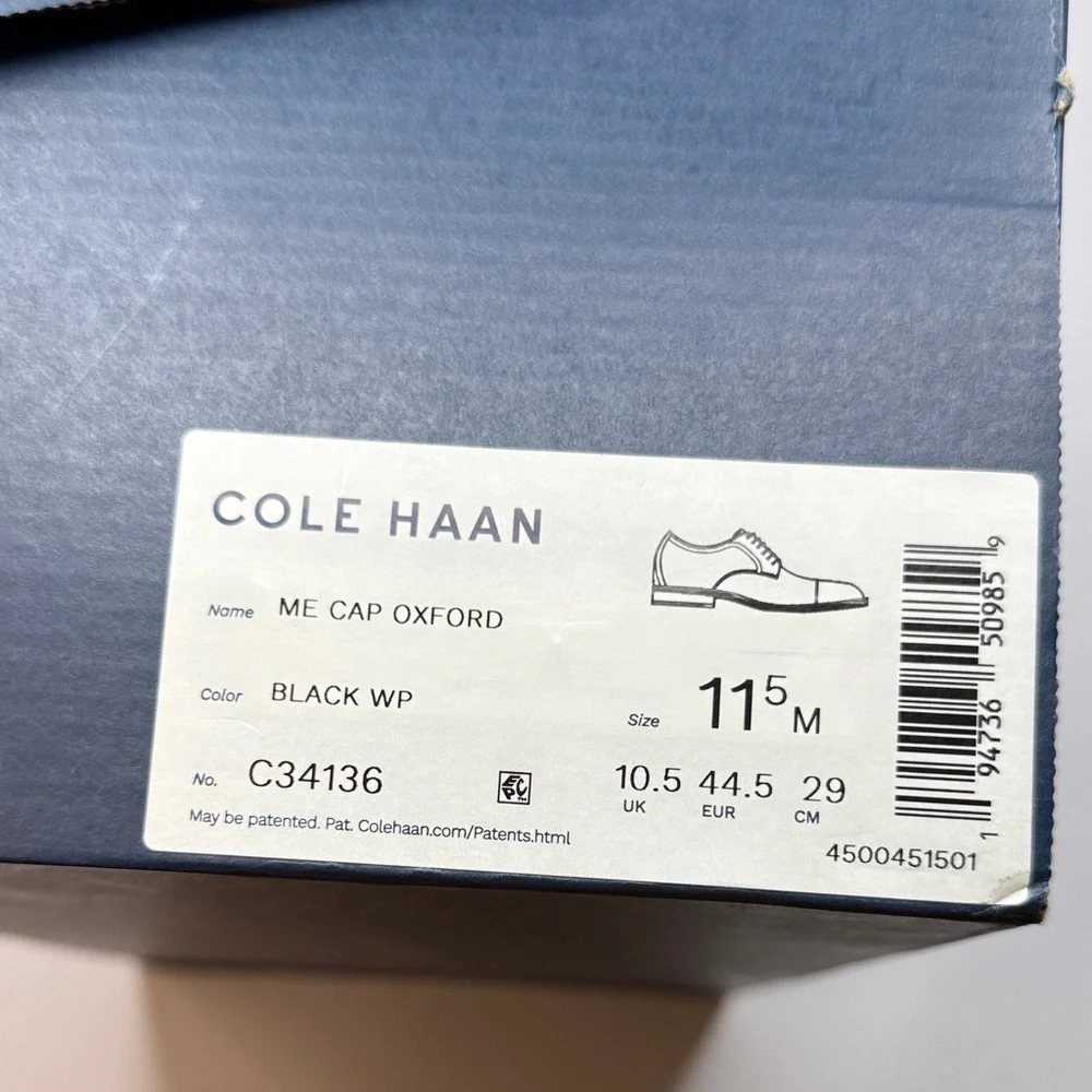 Cole Haan Men's Modern Essentials Cap Oxford Shoes- Size 11.5